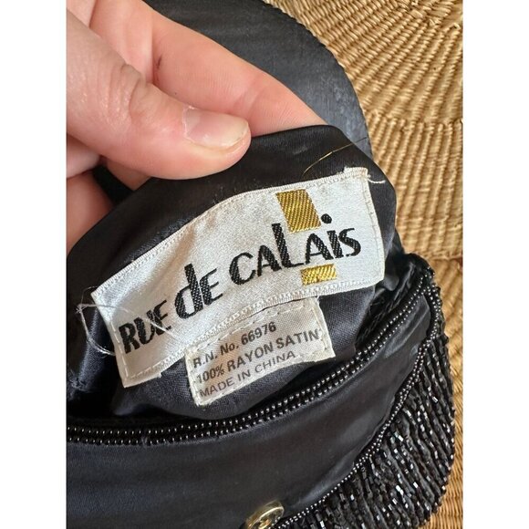 Rue de Calais vintage black clutch - Picture 7 of 11